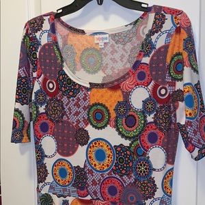LuLaRoe Nicole dress - amazing circles pattern